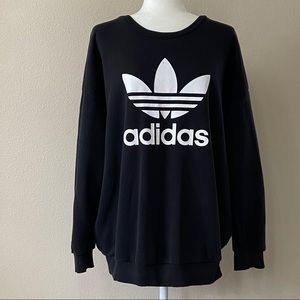 Adidas Trefoil Drop Shoulder Loose Fit Sweatshirt